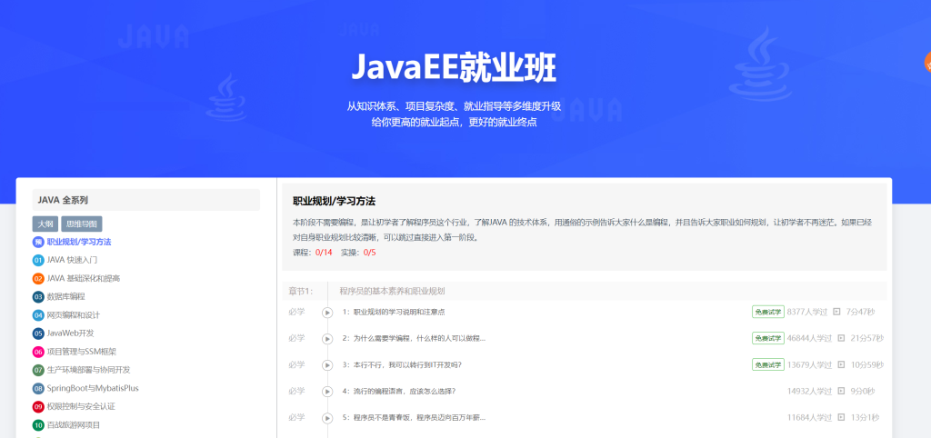 百战程序员JavaEE高薪就业班2022