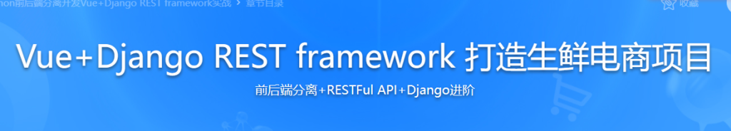 Python前后端分离开发Vue+Django REST framework实战