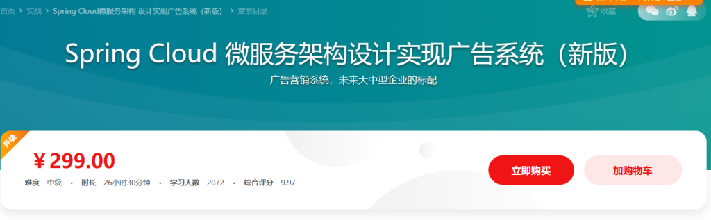 [2020升级版]基于SpringCloud 微服务架构 广告系统设计与实现