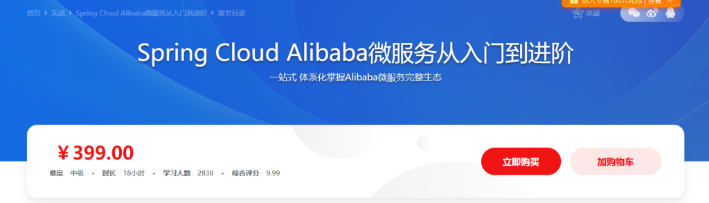 Spring Cloud Alibaba微服务从入门到进阶