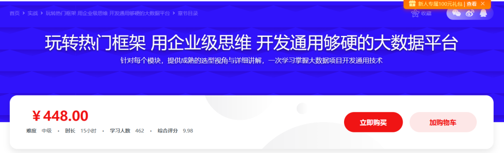 玩转热门框架 用企业级思维 开发通用够硬的大数据平台