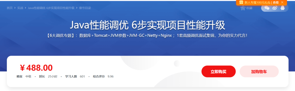 从零开始学调优-Java 全技术栈 性能调优