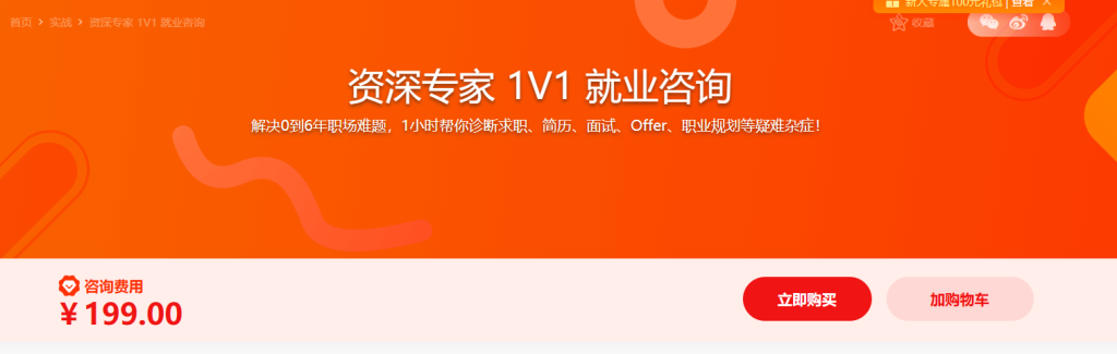 资深专家 1V1 就业咨询