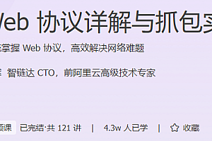 Web 协议详解与抓包实战 系统掌握 Web 协议，高效解决网络难题