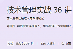 极客 技术管理实战36讲