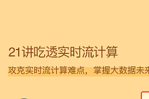 拉勾 21讲吃透实时流计算