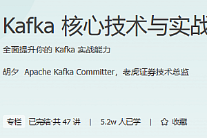 Kafka核心技术与实战 极客