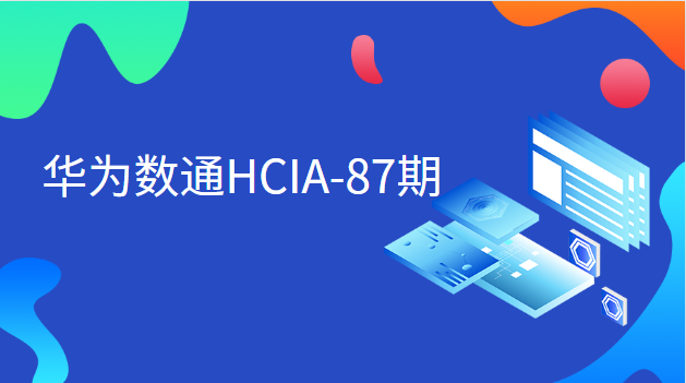 华为数通HCIA-87期