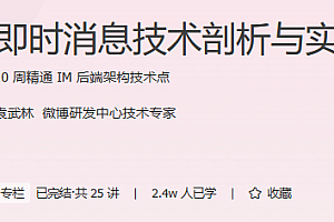 极客时间 即时消息技术剖析与实战