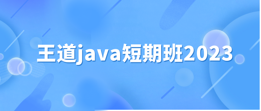 王道java短期班2023
