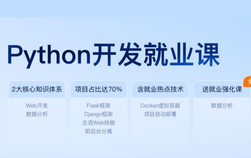 黑马教育：新版Python开发就业课，初级+中级+高级项目实战