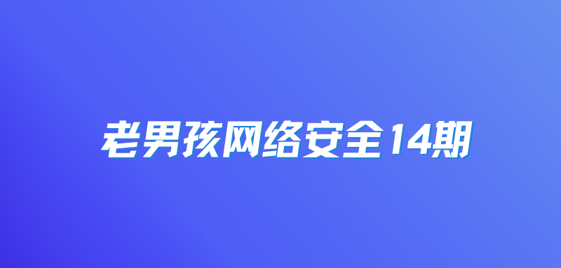 【老男孩】网络安全14期