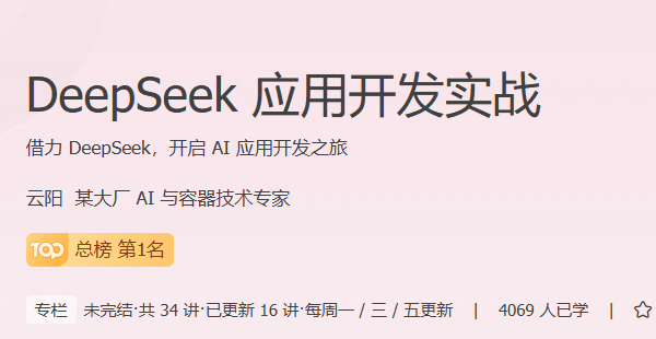 极客-DeepSeek应用开发实战