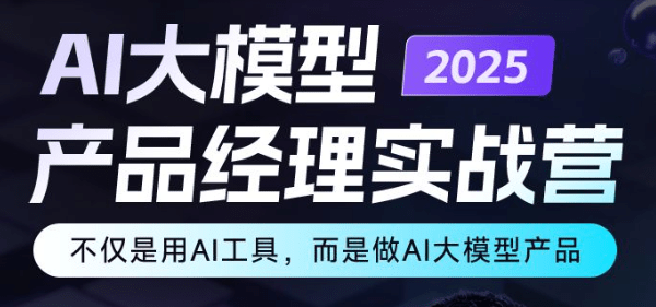 2025年AI大模型路飞产品经理实战营